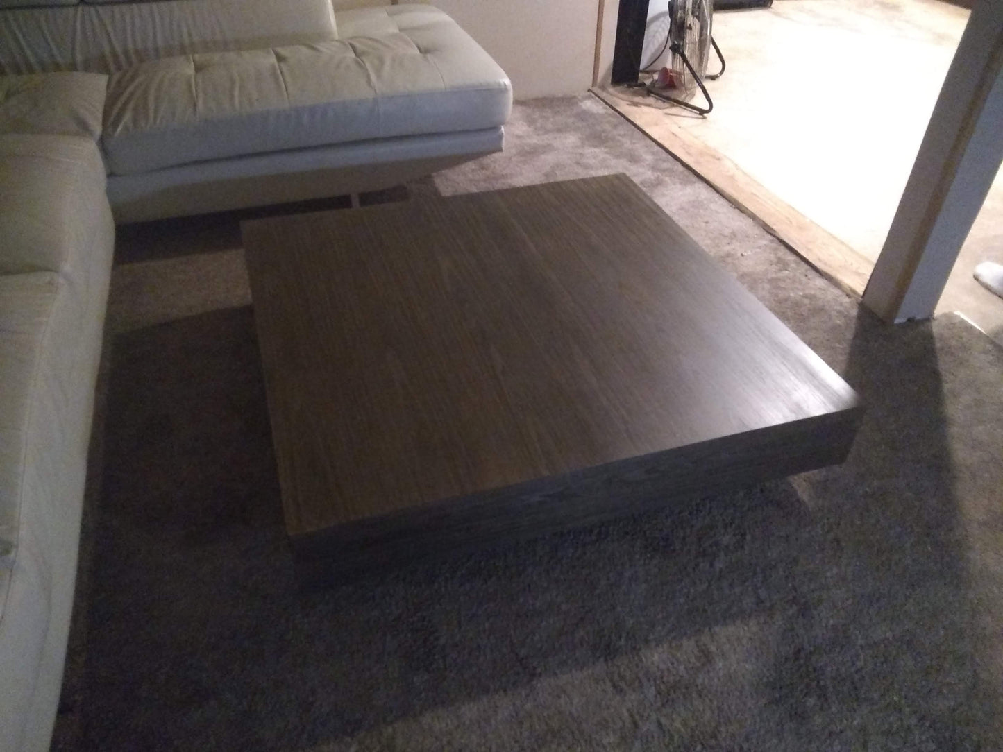 The Stockton Mill Bespoke Floating Coffee Table - Modern Minimalist Walnut - Large