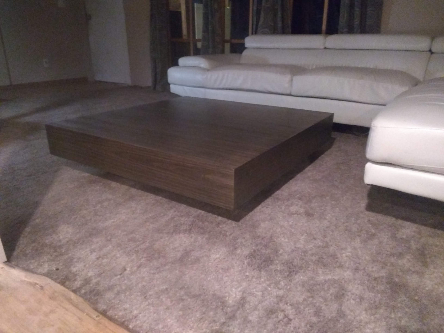 The Stockton Mill Bespoke Floating Coffee Table - Modern Minimalist Walnut - Large