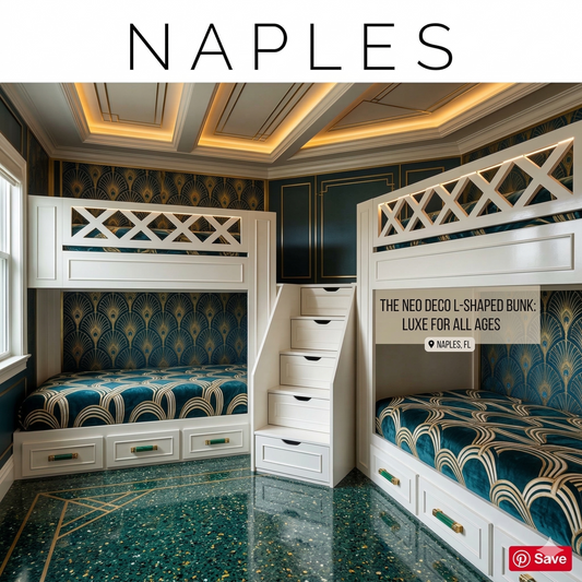 Official Naples Bespoke Twin over Queen Quad Bunk Suite - Architectural-Grade Guest Retreat