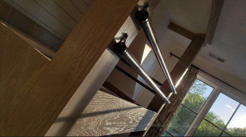 Integrated residential staircase and solid hardwood joinery - high-capacity guest suite