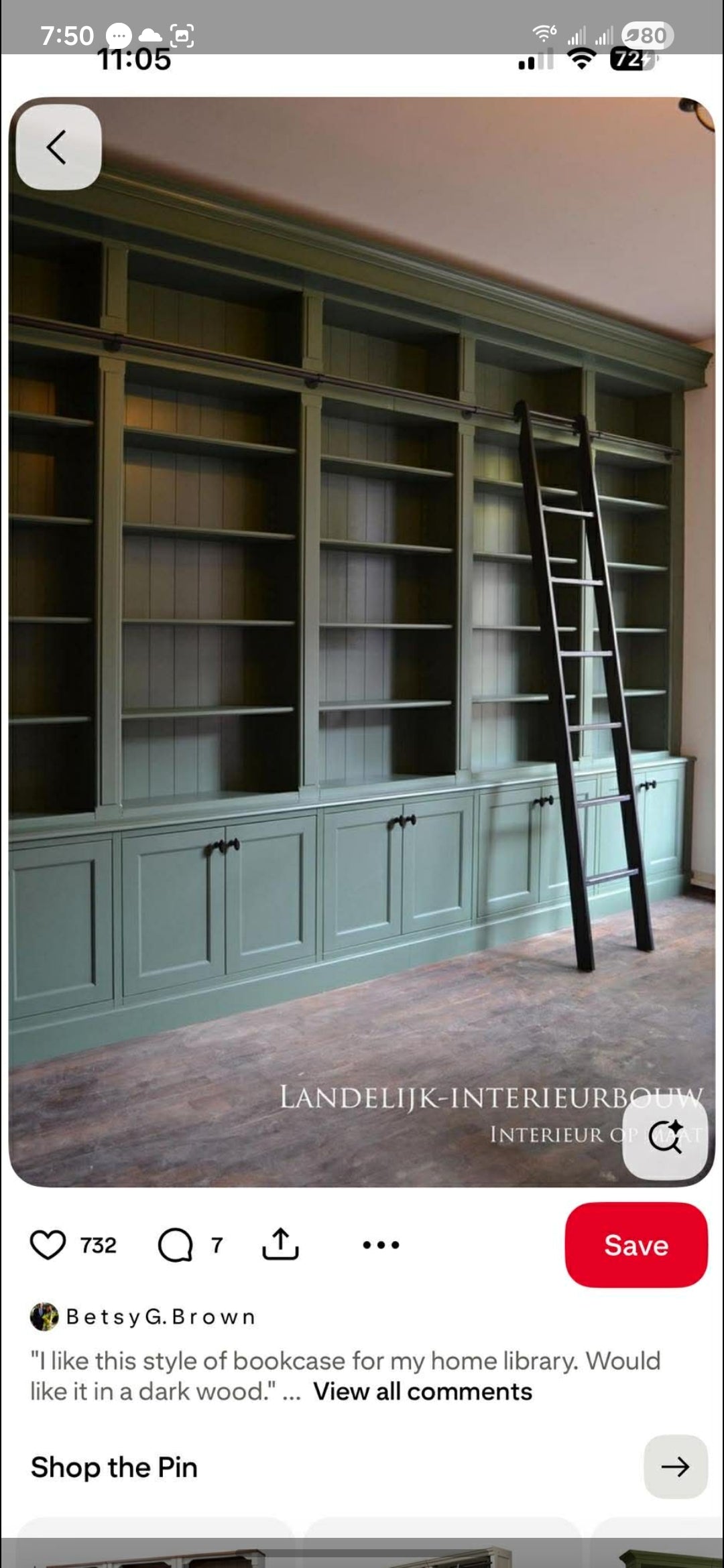 The Brooke Custom Gallery Library | 15-Foot Master Suite