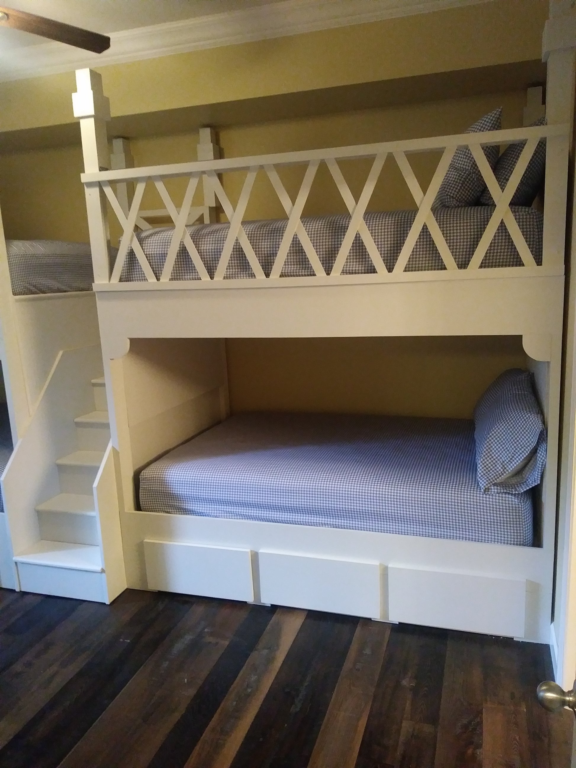 Residential Stairwell Access for High-Capacity Guest Suites - Precision-Built Furniture