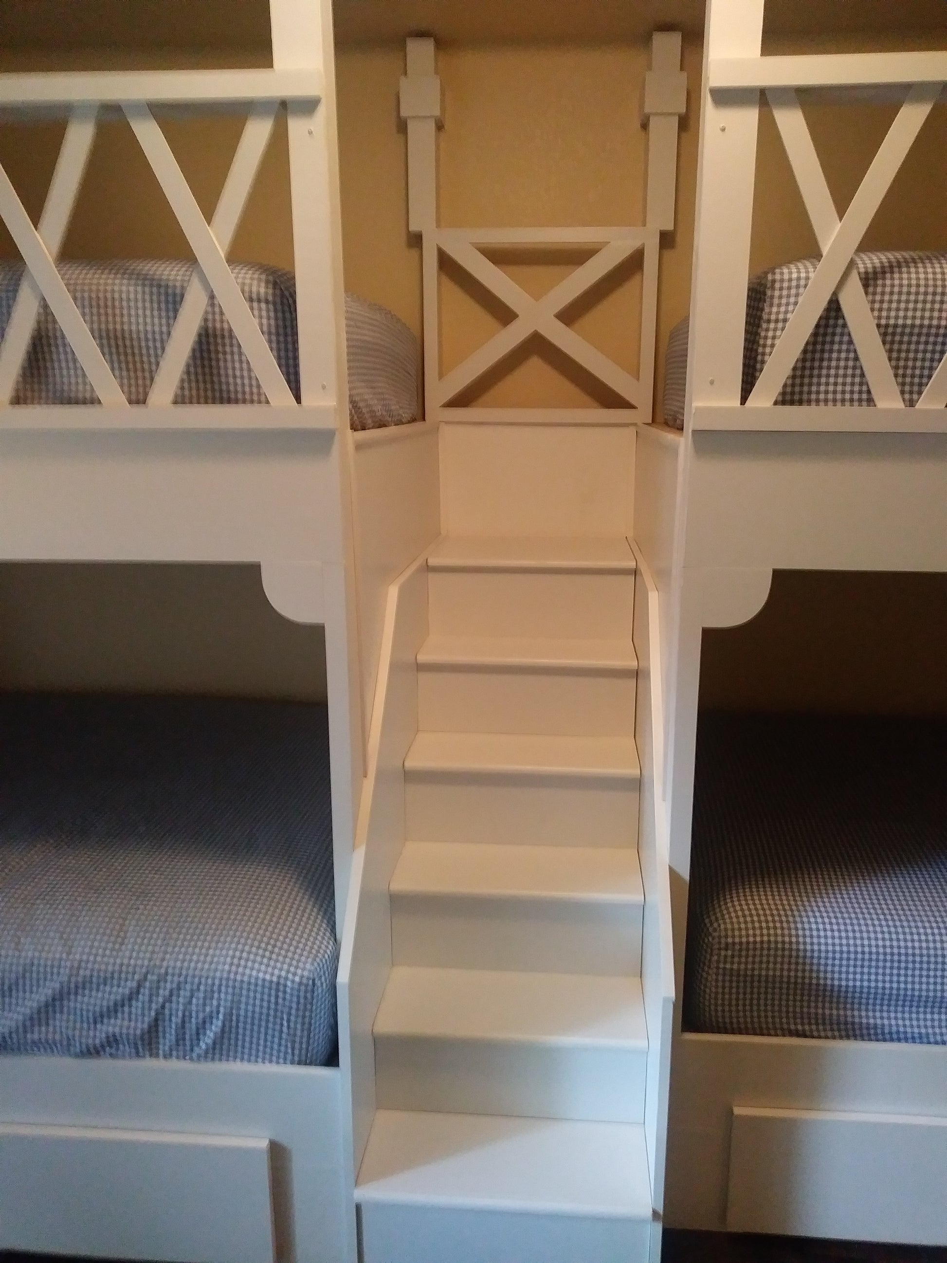 Residential Stairwell Access for High-Capacity Guest Suites - Precision-Built Furniture