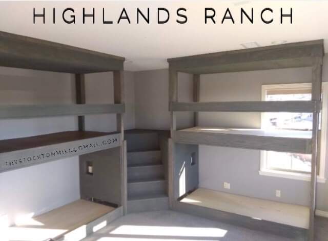 The Highlands Ranch High-Capacity Guest Bunk Bed Suite - The Stockton Mill