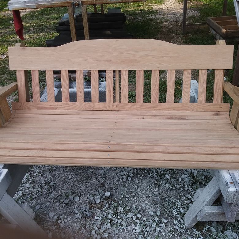 Heirloom Solid Oak Porch Swing: Custom Build Specifications
