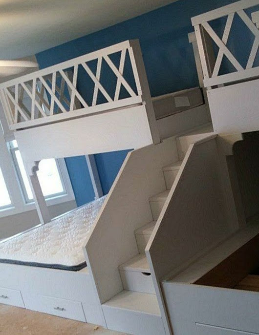 Integrated Storage Stairwell with Artisan Hardwood Joinery - The Stockton Mill