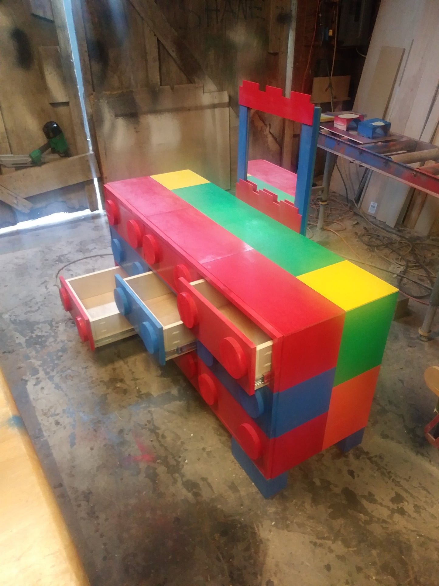 Kids block dresser