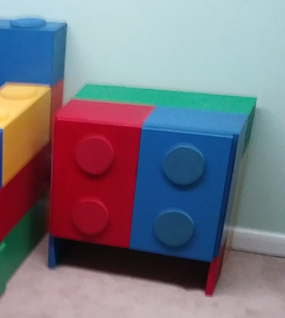 Kids block nightstand