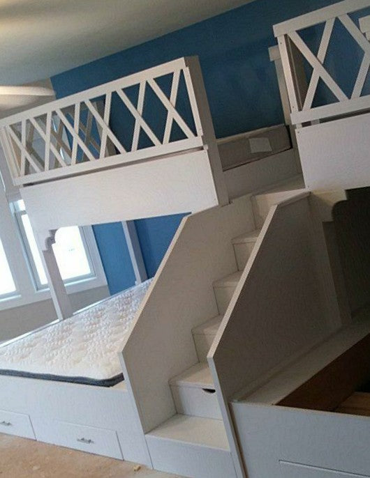 Integrated Storage Stairwell with Artisan Hardwood Joinery - The Stockton Mill